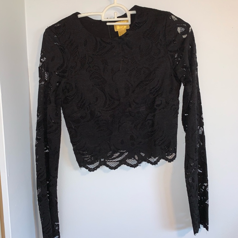 Long Sleeve Lacy Top